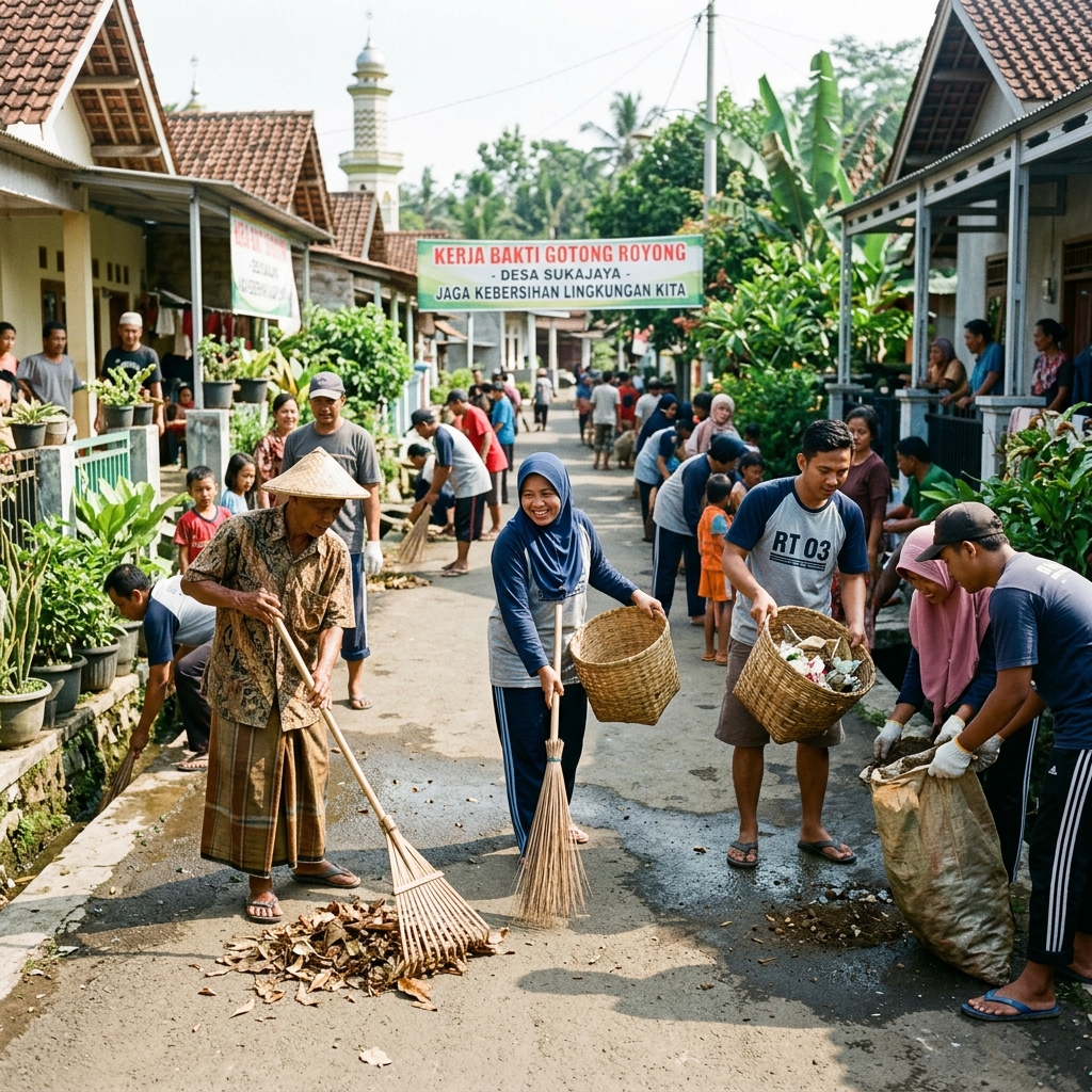Kerja Bakti Akbar: Bersama Menjaga Kebersihan Lingkungan Romang Lompoa
